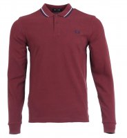 Fred Perry Langarm Polo - M3636 - Bordeaux