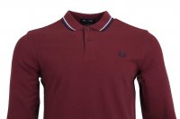 Fred Perry Langarm Polo - M3636 - Bordeaux