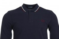 Fred Perry Langarm Polo - M3636 - Navy