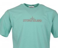 Stone Island Rundhals T-Shirt - Hellgrün
