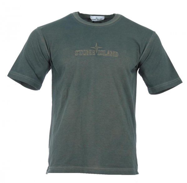 Stone Island Rundhals T-Shirt - Grün