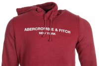 Abercrombie & Fitch Herren Kapuzenpullover Rot New York