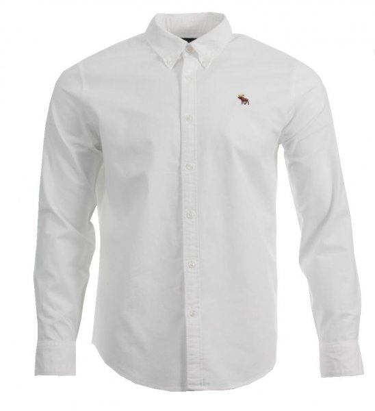 Abercrombie & Fitch Oxford Hemd - Weiß