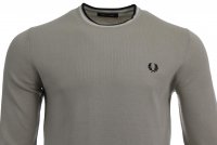 Fred Perry Rundhals Pullover - K9601 - Light Oyester