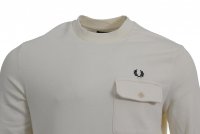 Fred Perry Rundhals Pullover - M3836 - Weiß