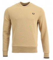 Fred Perry Rundhals Pullover - M7535 - Braun