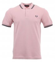 Fred Perry Polo - M3600 - Pink/Schwarz M