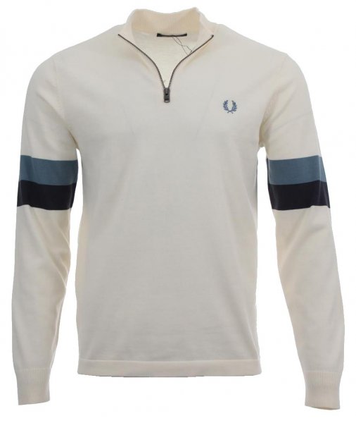 Fred Perry Half Zip Pullover - K3546 - Creme